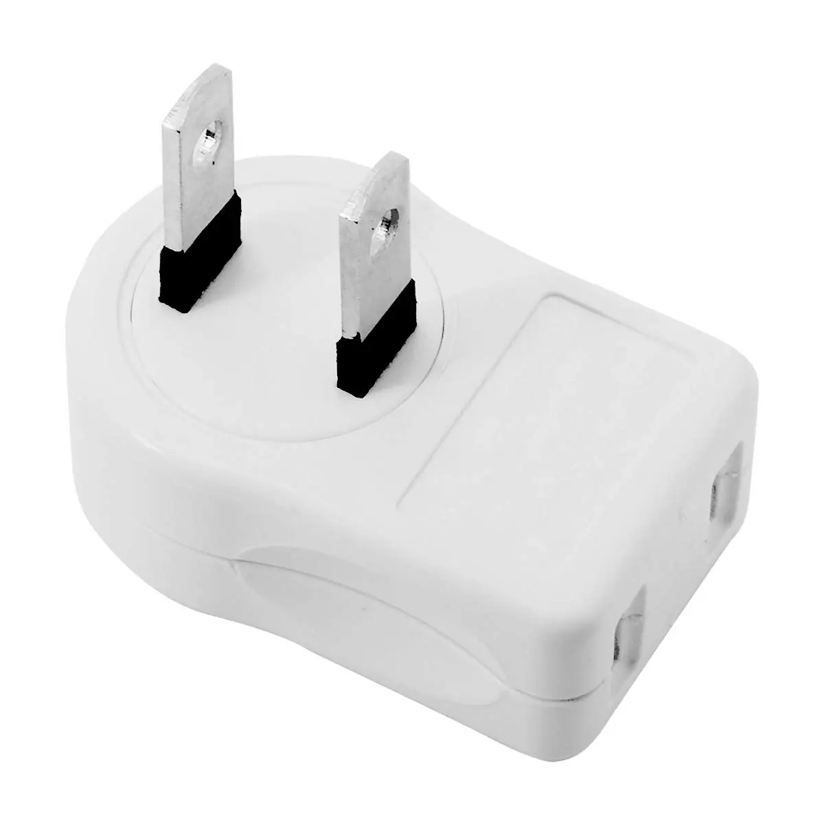 NEMA Type A 1-15P  Outlet Saver Extension Adapter 2-Prong 2 Outlets 90  Left Right Angled
