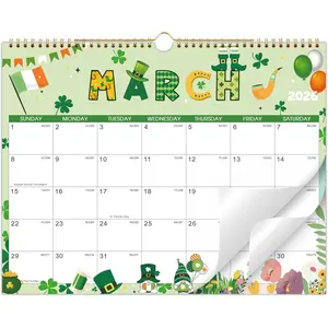 2026 Wall Calendar - Wall Calendar 2026, JAN. 2026 - DEC. 2026, 14.6" x 11.5", Calendar 2026 with Julian Dates, -Wire Binding,  Hook, Thick Paper Includes Major Holidays, Seasonal Designs, Halloween Decorations