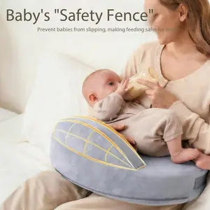 Ergonomic Memory Foam Breastfeeding Pillow, Detachable Multi-Functional Nursing Cushion, Anti-Vomit Baby Support Pad, Soft Newborn Comfort Mat, Mummy Care