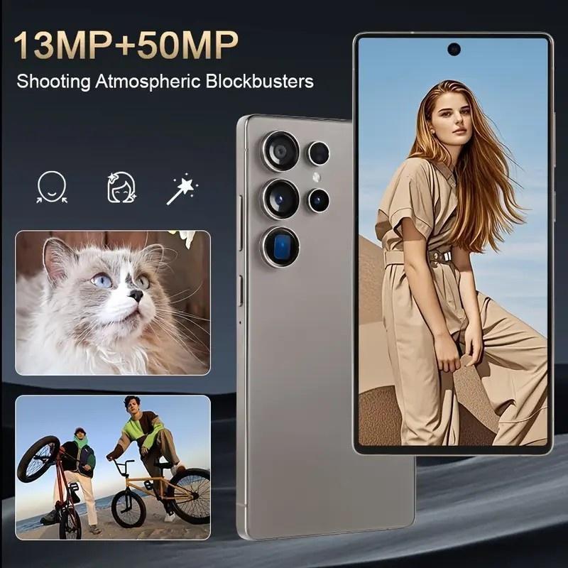 S25 Ultra Unlocked 5G Android 14 Smartphone.12GB+512GB,6.99" HD Display,68MP+108MPCam,7800mAh, Dual Card, Built-in Pen, FaceUnlock, , Case & Protector