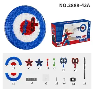 Throwing Target Set, Axe and Dart Game, Large Target Stand, Indoor Outdoor Leisure Sports, Suitable for Boys and Girls