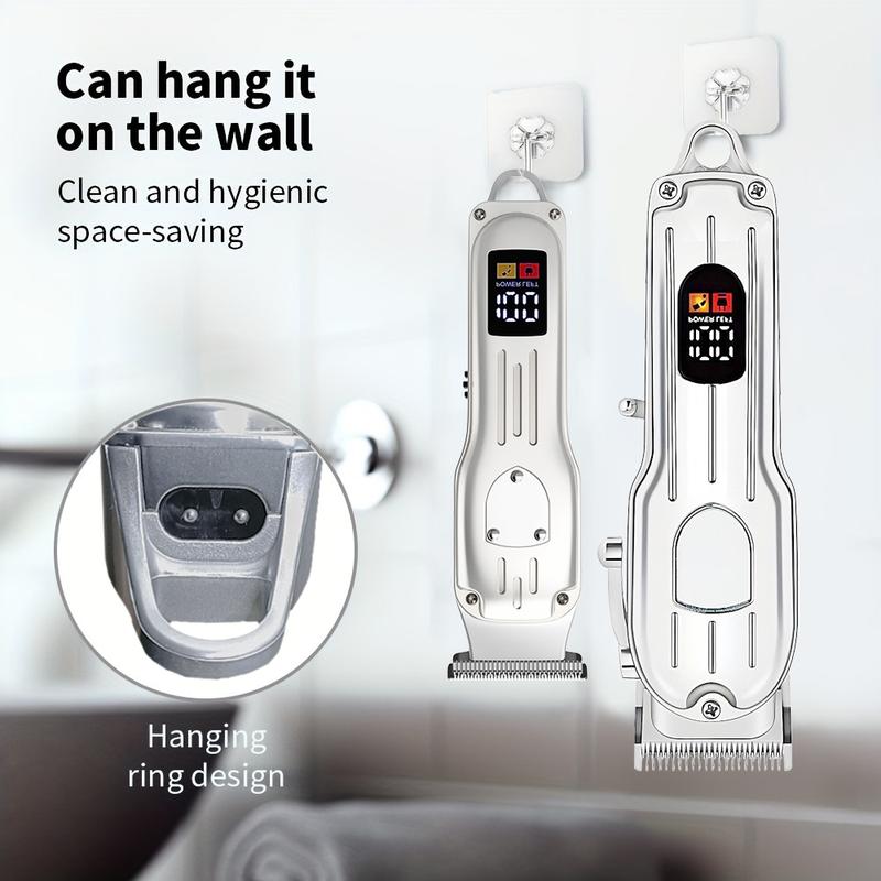 4 in 1 Hair Cutting Kit, 1 Set Professional Hair Clippers & Shaver with Digital Display, Cordless Beard Trimming Tool for Men, Rechargeable Hair Grooming Set, Multifunctional Hair Trimmer