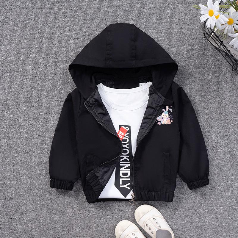 2026 Autumn New Girls' Jacket for Young Girls, Windbreaker, Casual Cardigan, Hooded Top for Girls