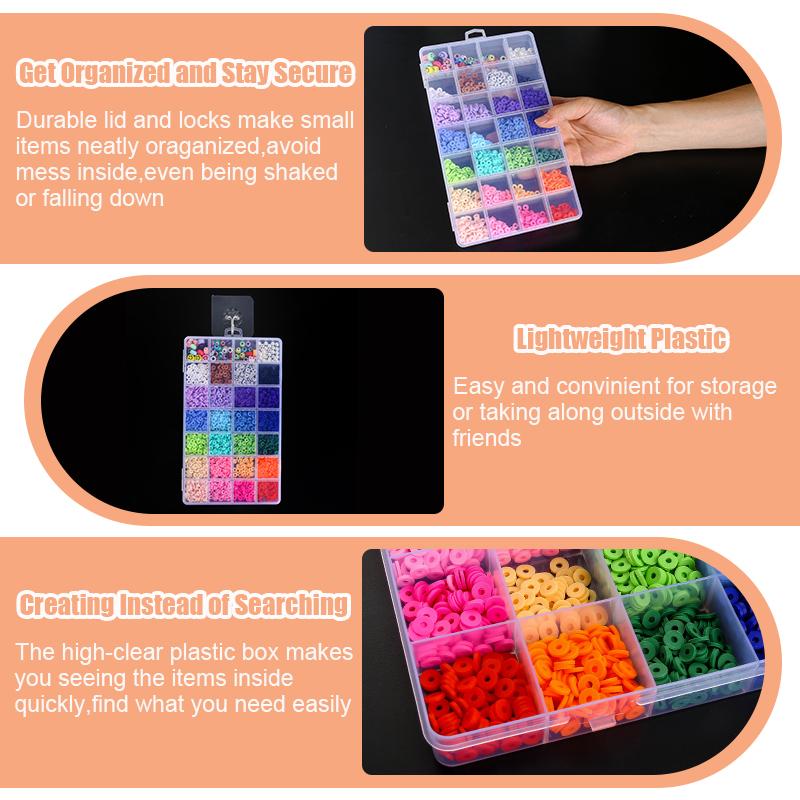 Transparent Storage Container Jewelry Box Clear Plastic Organizer Box Empty Earring Storage Organizer Display Case for Beads Transparent Storage Container Jewelry Box Clear Plastic Organizer Box Empty Earring Storage Organizer Display Case for Beads