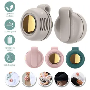 Mini Turbo USB Clip On Fan, Portable Wearable Buckle Cooling Fan, Adjustable Clip Fan For Collar Waist Wearing Daily Cooling
