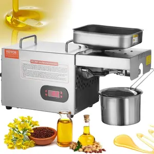 VEVOR Manual Oil Press Machine, Stainless Steel Oil Extractor Machine, Detachable Oil Presser for Effortless Cleaning, Household Oil Expeller for Pressing Peanuts, Sesame Seeds, Rapeseed, Tea Seeds