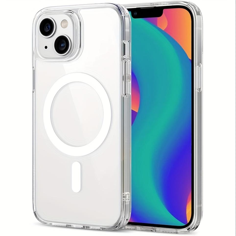 Magnetic Phone Case, Shockproof All-Around Transparent Protective Case for iPhone 17, 16, 15, 14, 13 and 12, Magnetic Phone Casing Protector Cover Accessories Smartphone Protection, Protective Cellphone Casing