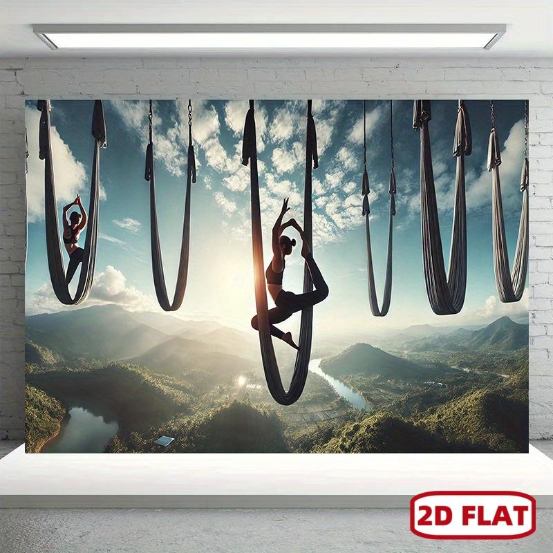 1pc Aerial yoga Backdrop wall hanging fabric, 8x6ft backdrop decor, Room, Photo Studio props - Multi-purpose Room banner decor for home decor, parties, studios, home & garden, outdoor celebrations