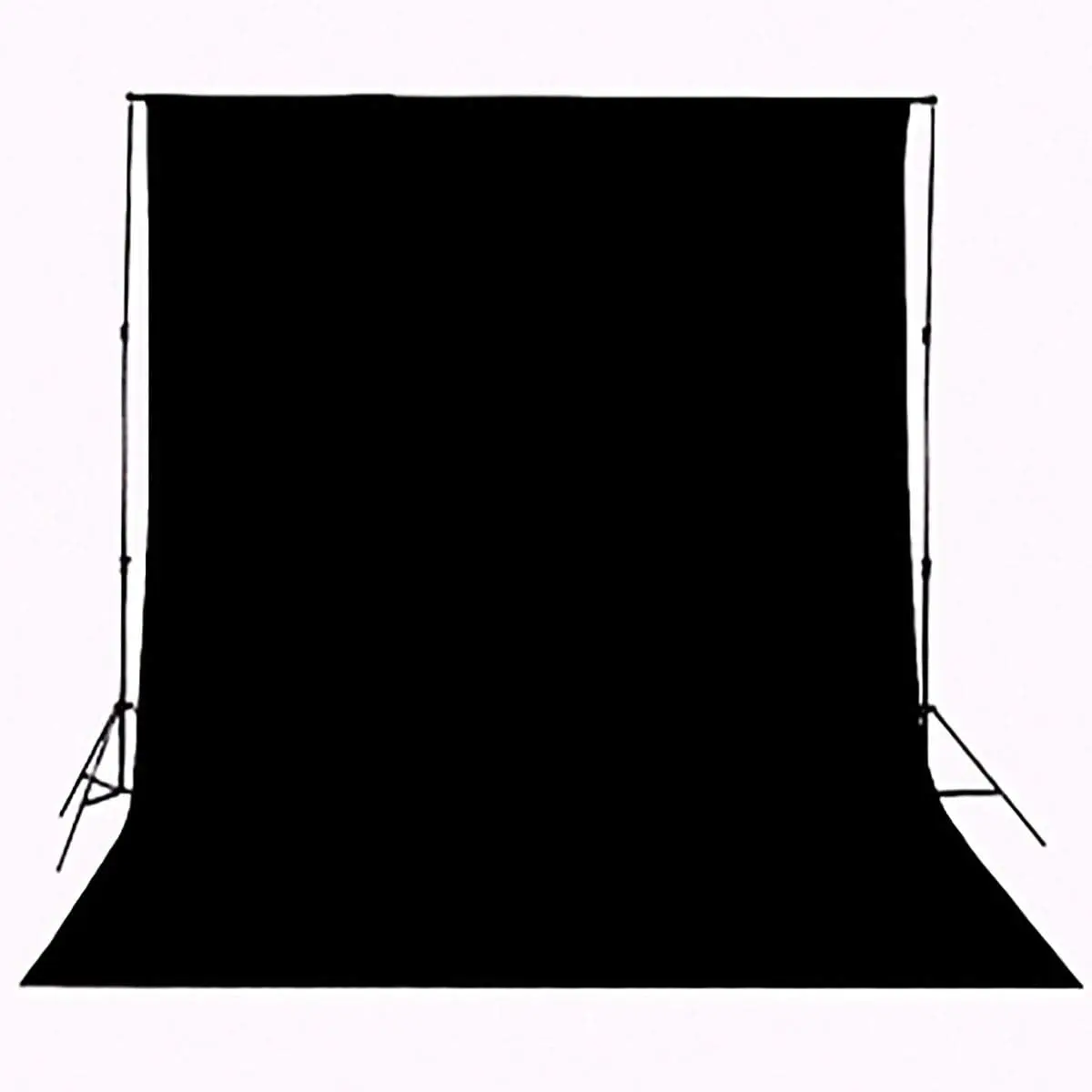 Black Backdrop for Photography Durable Fabric Background Photo Backdrop Video Photography Studio Only 1x Backdrop (5x7ft, Black)