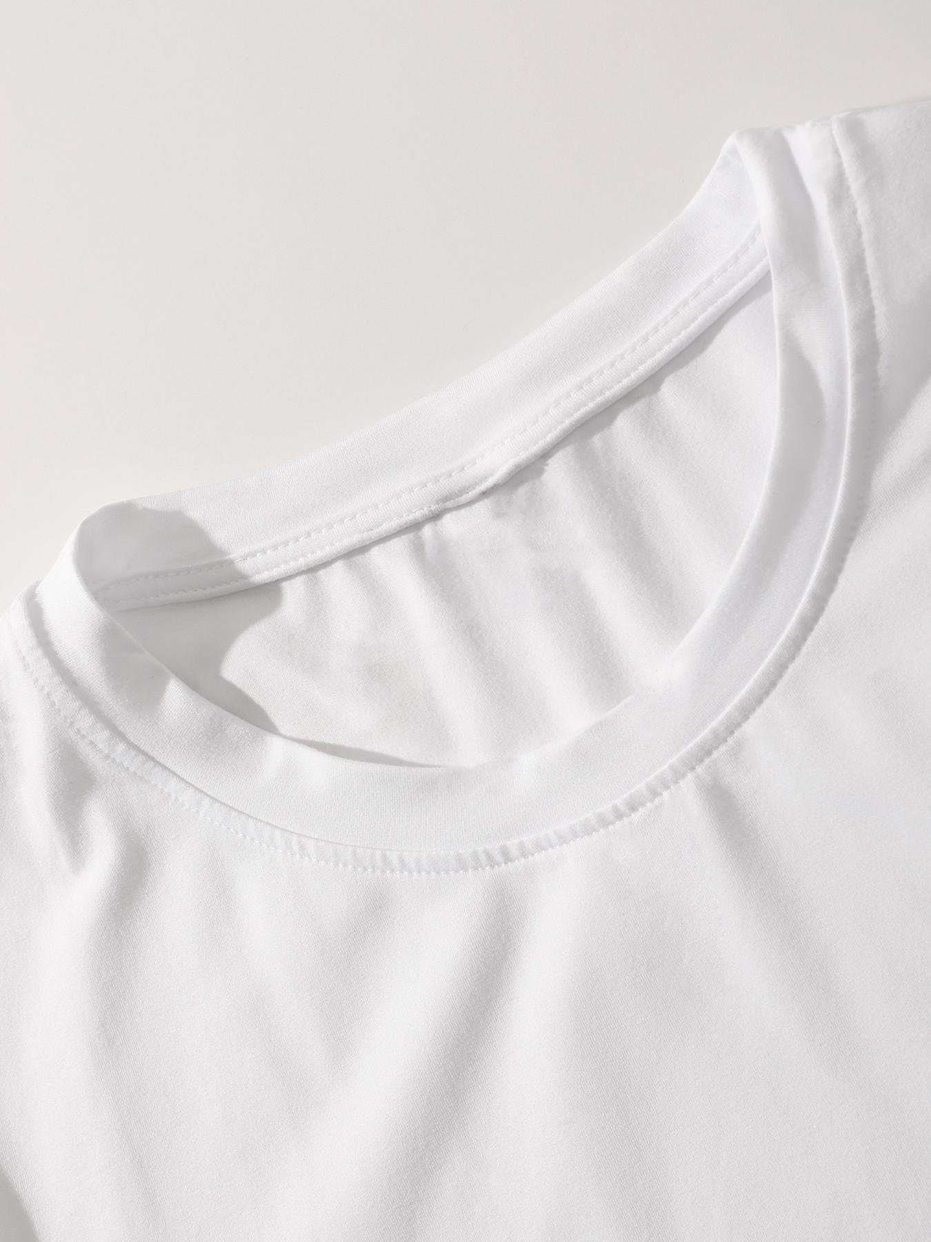 Men's Graphic Print Round Neck Tee, Regular Fit Street Fashion Casual Short Sleeve T-shirt for Daily Wear, Men's Top for All Seasons