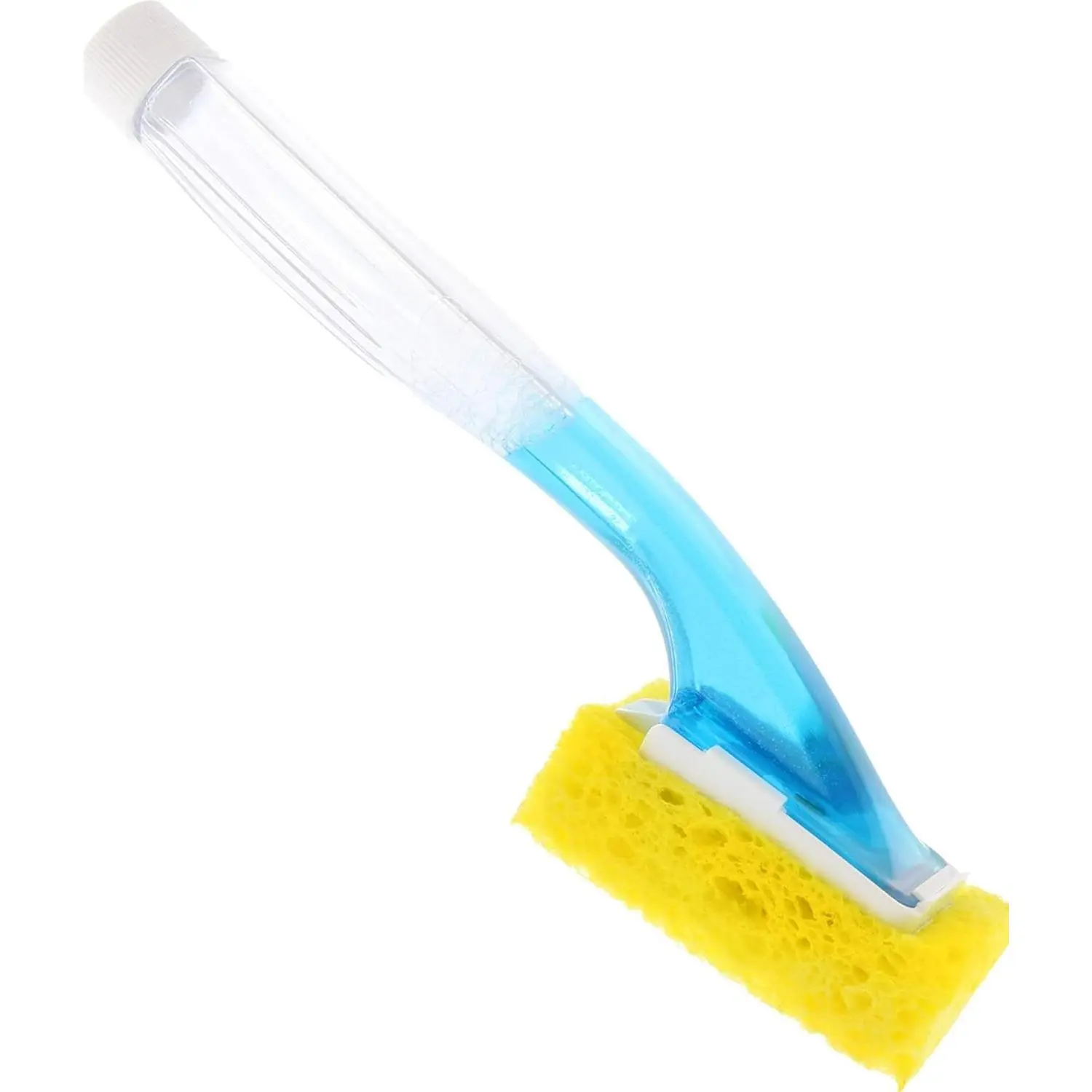 Dish Sponge w/Soap Dispenser Handle - Fillable Dish Wand for Quick, Convenient Cleaning - Easy to Refill - -In  for Dishes & Pans