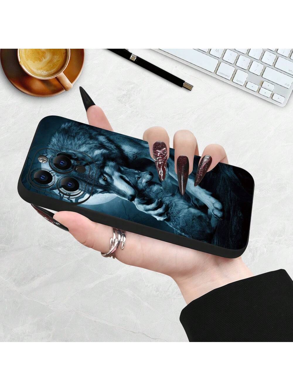 Design Featuring A Wolf Pattern,Shock-Resistant And Drop-Resistant,Suitable for iPhone17/iPhone17 air/iPhone17 pro/iPhone17 pro max/16 Pro Max/15 Pro Max/14 Pro Max/13 Pro Max/12 Pro Max/11 Pro Max , Compatible With Samsung Galaxy Series A54/A53