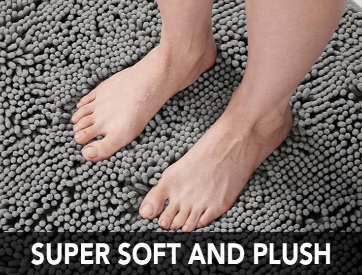 Deconovo Soft Shaggy Bath Rug - Non-Slip, Absorbent, Plush Mat | Machine-Washable, Pet-Friendly Mat for Bathroom, Tub, Shower Deconovo Soft Shaggy Bath Rug - Non-Slip, Absorbent, Plush Mat | Machine-Washable, Pet-Friendly Mat for Bathroom, Tub, Shower