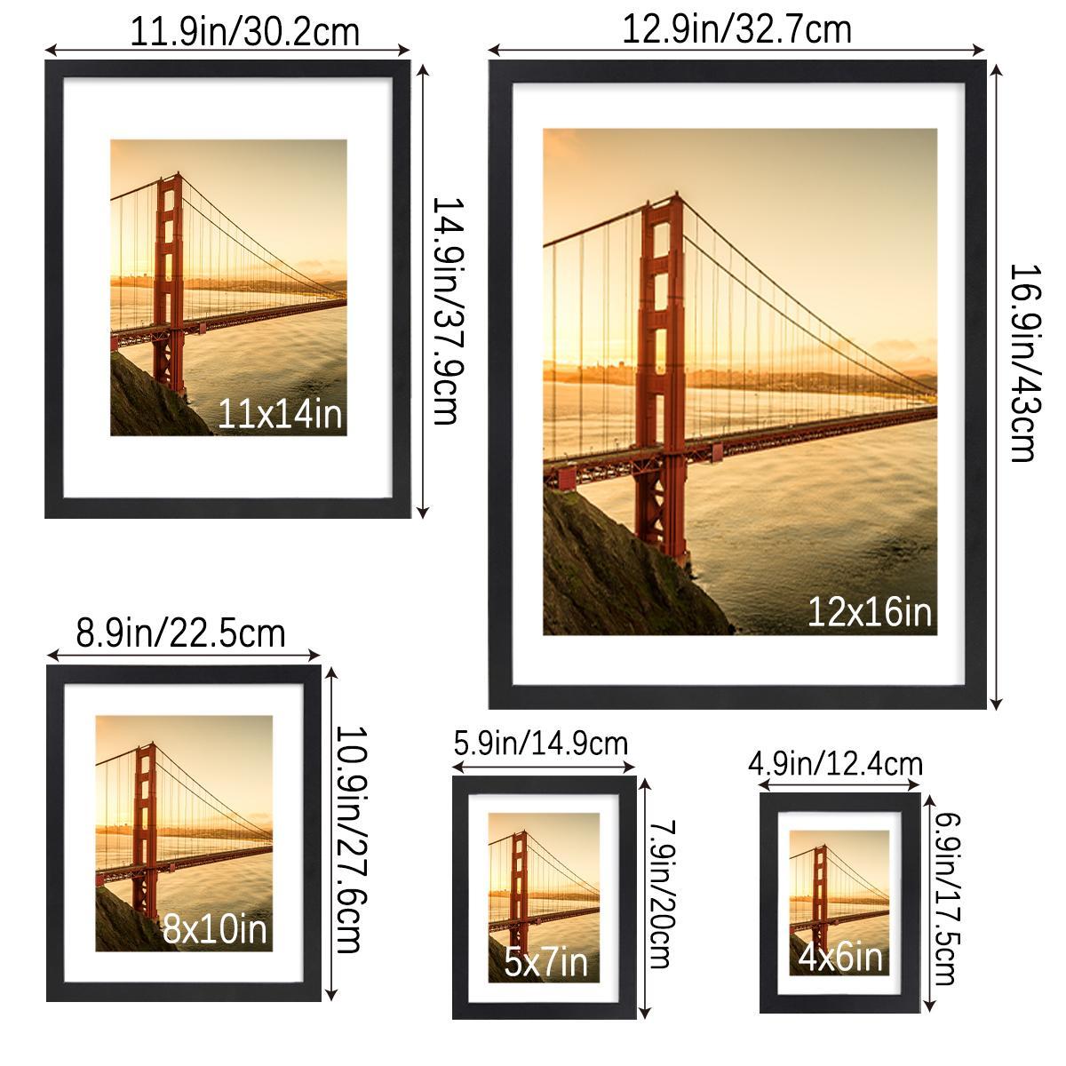 12×16 Picture Frame Set of 3, Wall Gallery Photo Frames, Black Creative Art Picture Frame,  Picture Wall Gallery Frame, Home Decor Photo Frame Set for Living Room Office Dormitory School