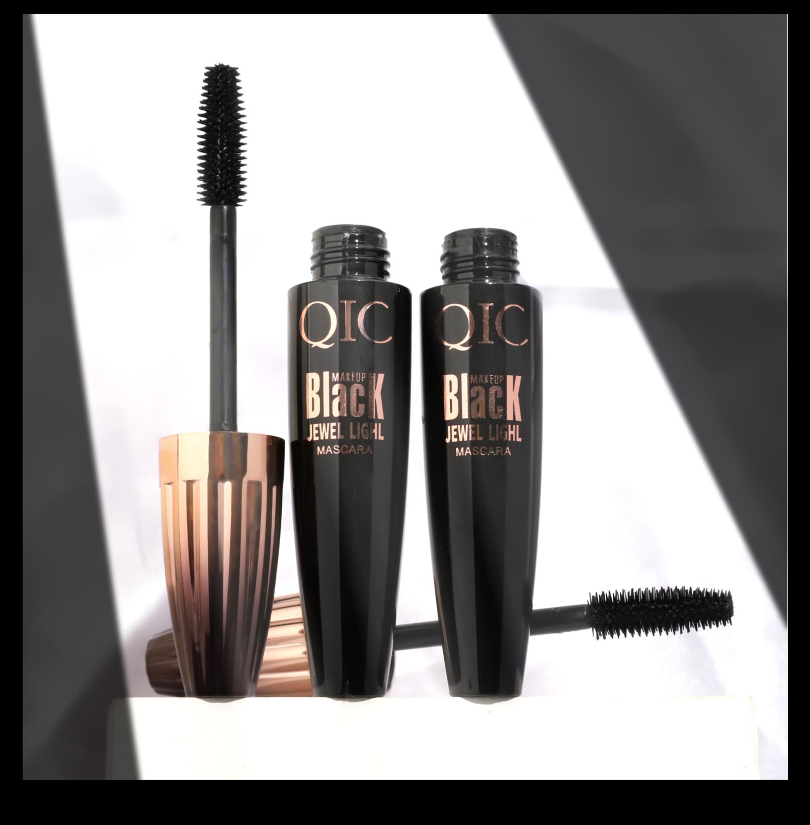 4D Waterproof Q835 Mascara - Single Item, Large Size, Encrypted Brush, Long-Lasting, Thickening, Curling, Smudge-Proof Beauty Cosmetic for Eye Enhancement, Durable Makeup Tool