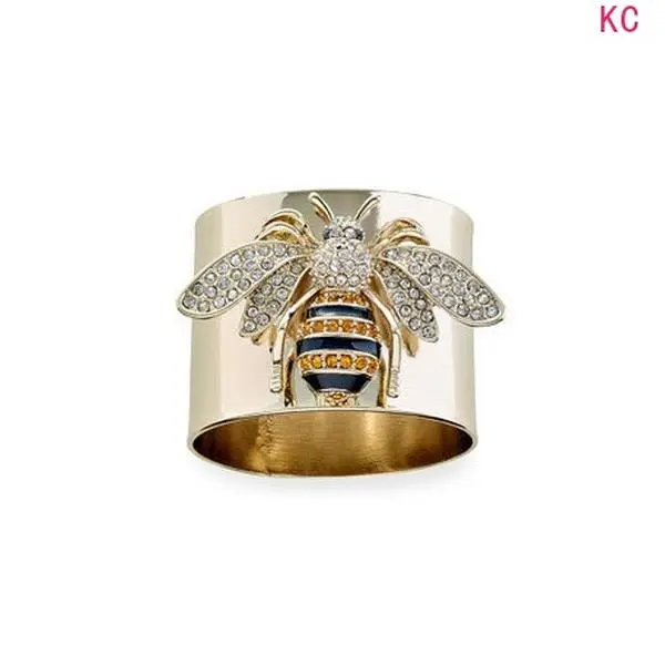 Luxury Bee Shaped Ring, Stylish Finger Jewelry For European American Women Daily Outfit Matching
