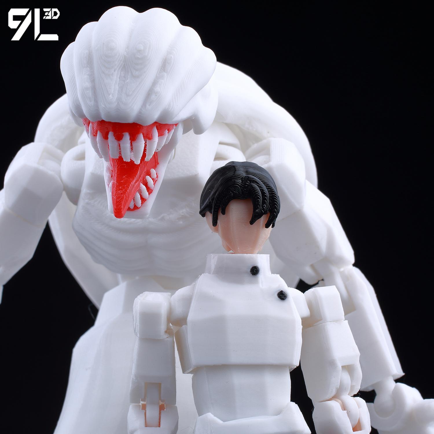 9L3D Dummy13 JJK Anime Figures 3D Printed Yuuta Rika Yuji Dummy13 Poseable Multi-Jointed T13 Anime Display Model Gift