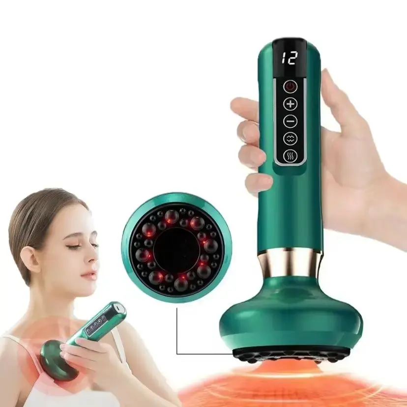 Heating Pressure Relief Cupping Device, Smart Gua Sha Machine, 12 Adjustable Settings, Essential Oil Cupping Tool, Perfect Gift