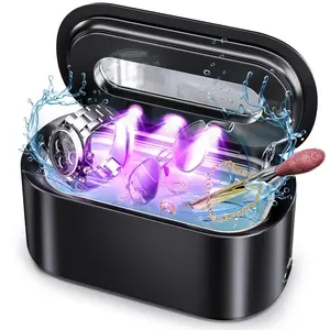 Ultrasonic Jewelry Cleaner, 48KHz Ultrasonic Cleaner for, Rings, Retainers, Dentures, 30W Jewelry Cleaner Ultrasonic Machine with Dual Modes, Timer