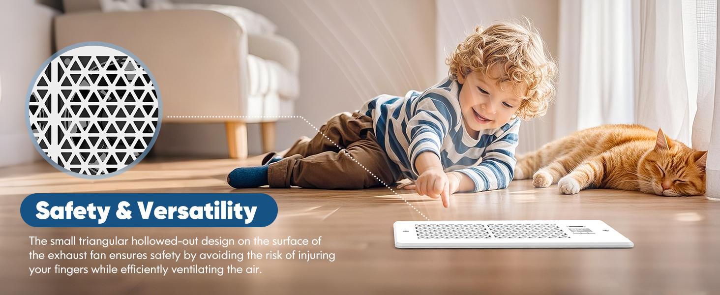 2 Pack/ 1 Pack Register Booster Fan for 4" x 10" Register Holes with Remote Control and Thermostat, 10-Speeds Floor Vent Fans Booster - Enhances AC Heating&Cooling Airflow, Quiet Air Duct Fan for Wall Ventilation Ventilator