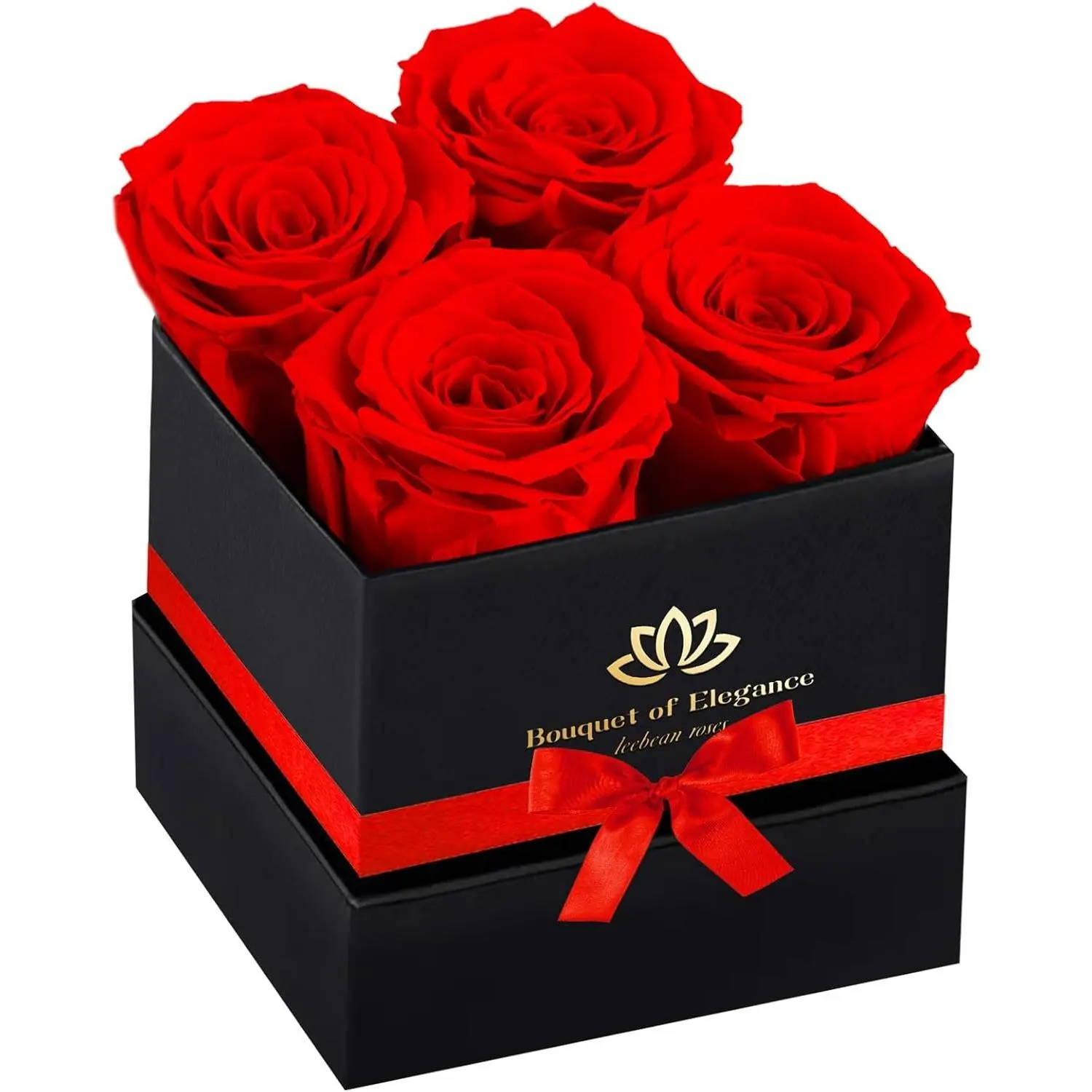 Roses in A Box,Real Preserved Flowers,Preserved Roses,Preserved Flowers for Delivery,Birthday Gifts for Women/Men/Mom,Flowers for Mothers Day,Valentine's Day Rose Gifts,RedGift