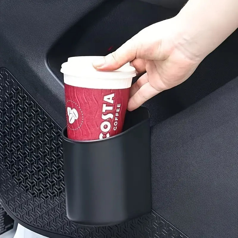 2-Piece Car Organizer Set, Multi-Functional Cup Holder & Hook, Seat Back Storage, Phone Stand, Fits Most Cars, Water Bottle, Trash Bag, Glasses Holder