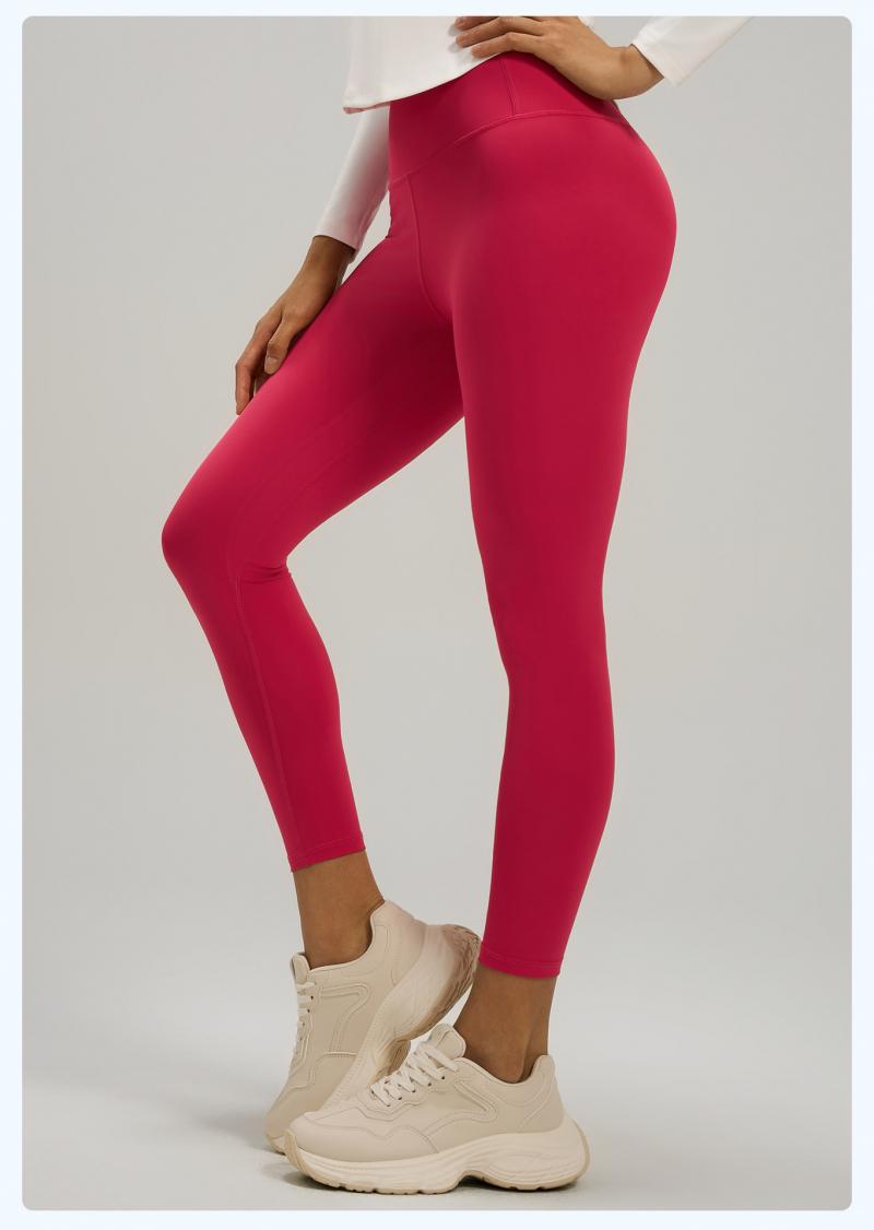 Women's Naked Feeling High Stretch Yoga Pants, High Waist Tummy Control & Butt Lifting Tight Fitness Leggings