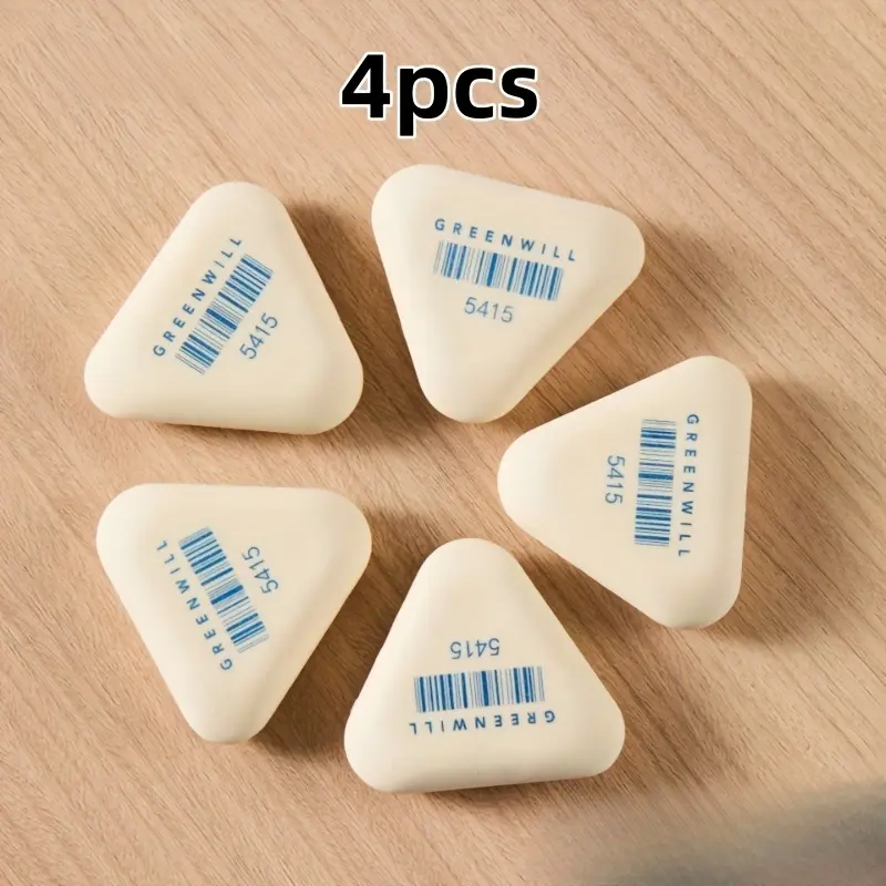 4Pcs/2pcs New TPE triangle art test office details processing special like a leather wipe, not dirty hands wipe into a line eraser XPC-05415