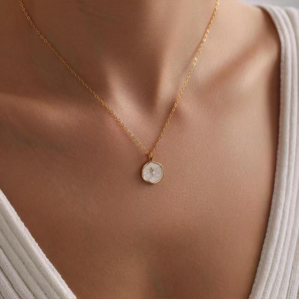 14K Gold Plated Cross Necklace for Women - Dainty Simple Gold Plated Cross Pendant  Elegant & Hypoallergenic Brass Party Jewelry For Easter Valentine's Day gifts