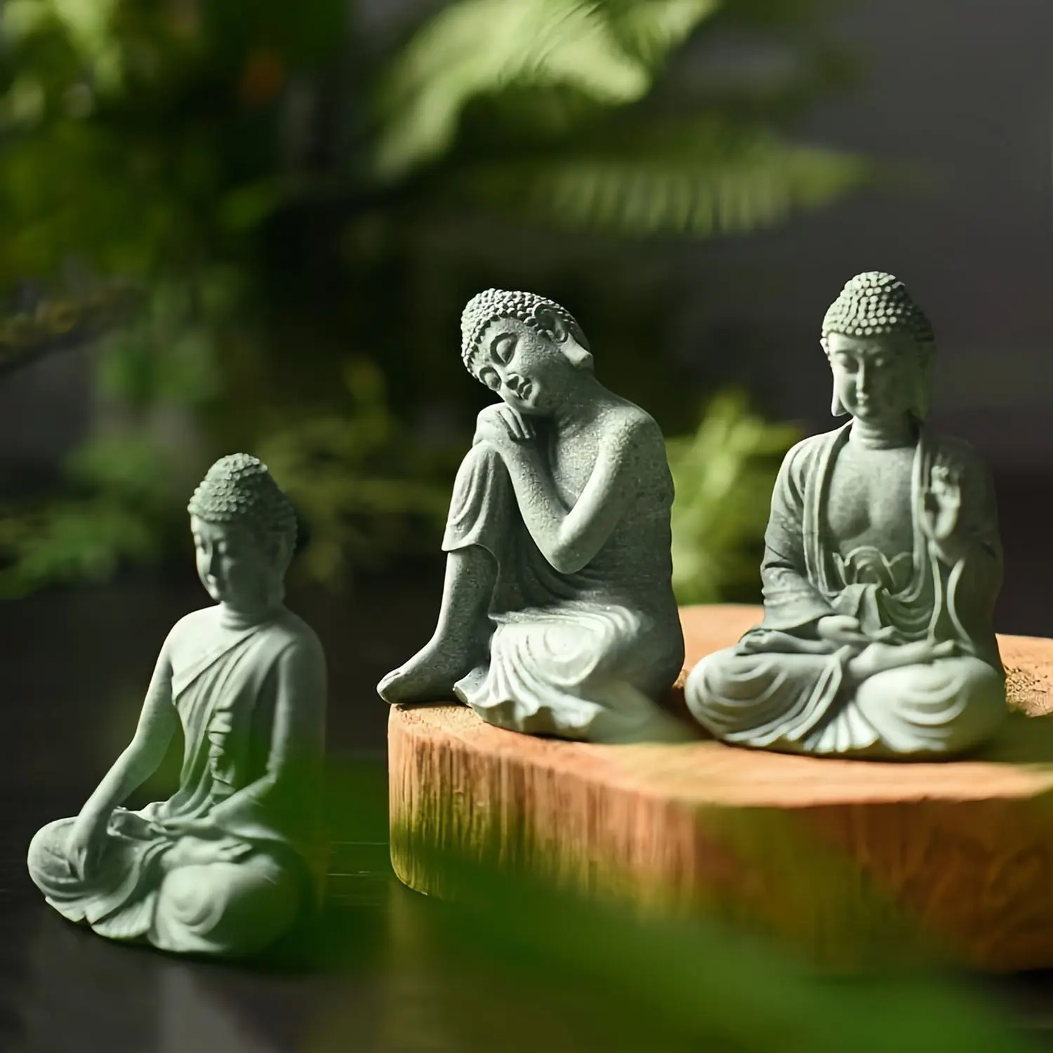 Sandstone Buddha Statue, Meditation Art, Life Truth, Indoor Outdoor Decor, Fish Tank Landscape, Retro Craft, Lucky Gift