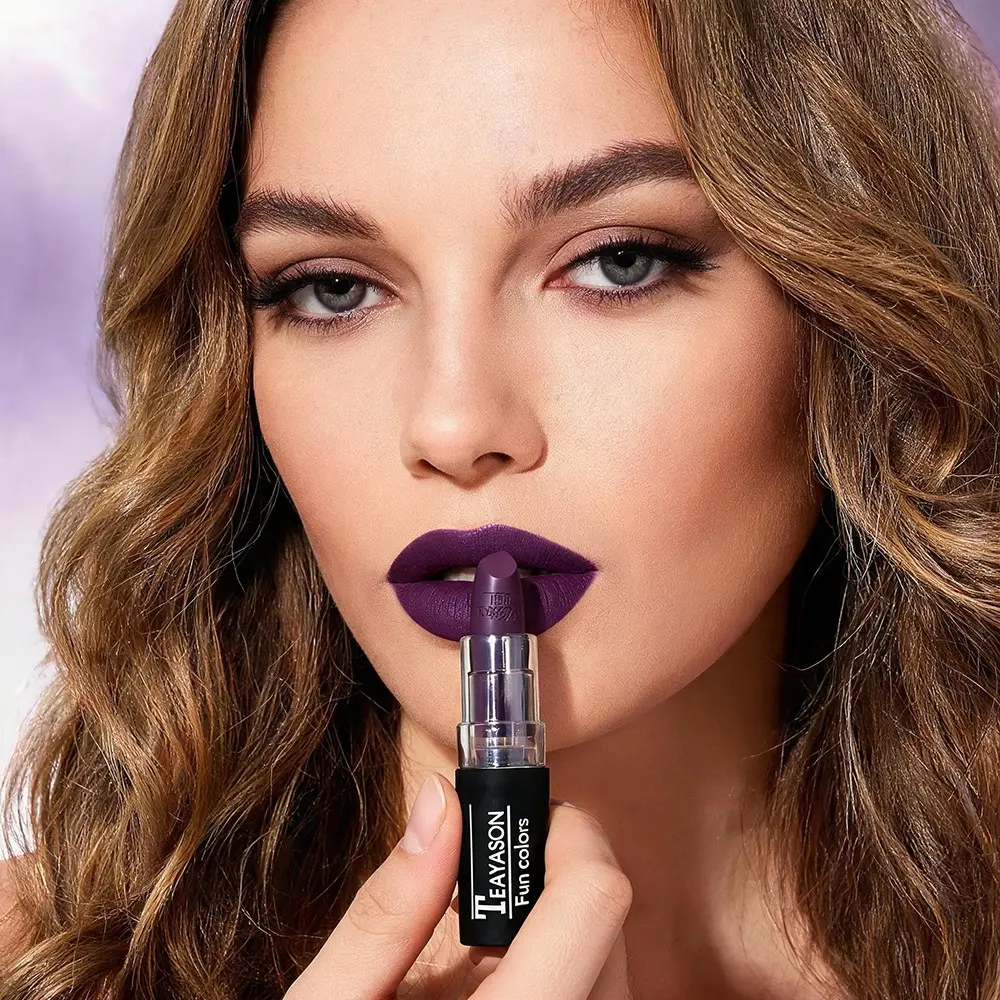 2-Pack Teayason Lipstick, Nourishing and Vibrant, Glossy Finish, Essential for Halloween and Christmas Parties, Single Item Balm