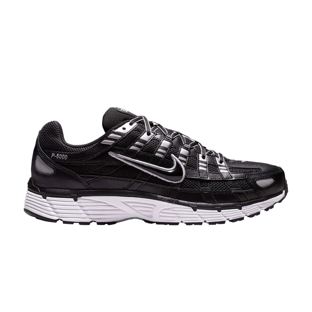 Nike P-6000 'Black Metallic Silver' (Unisex) Black/White/Metallic Silver/Black running shoes CD6404 026