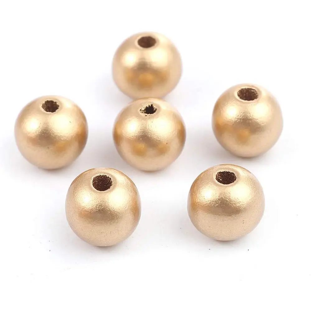 Metallic Beads Bulk for Jewelry DIY, 365 Pcs 12mm Round Beads with 2.6mm Hole for Easy Threading