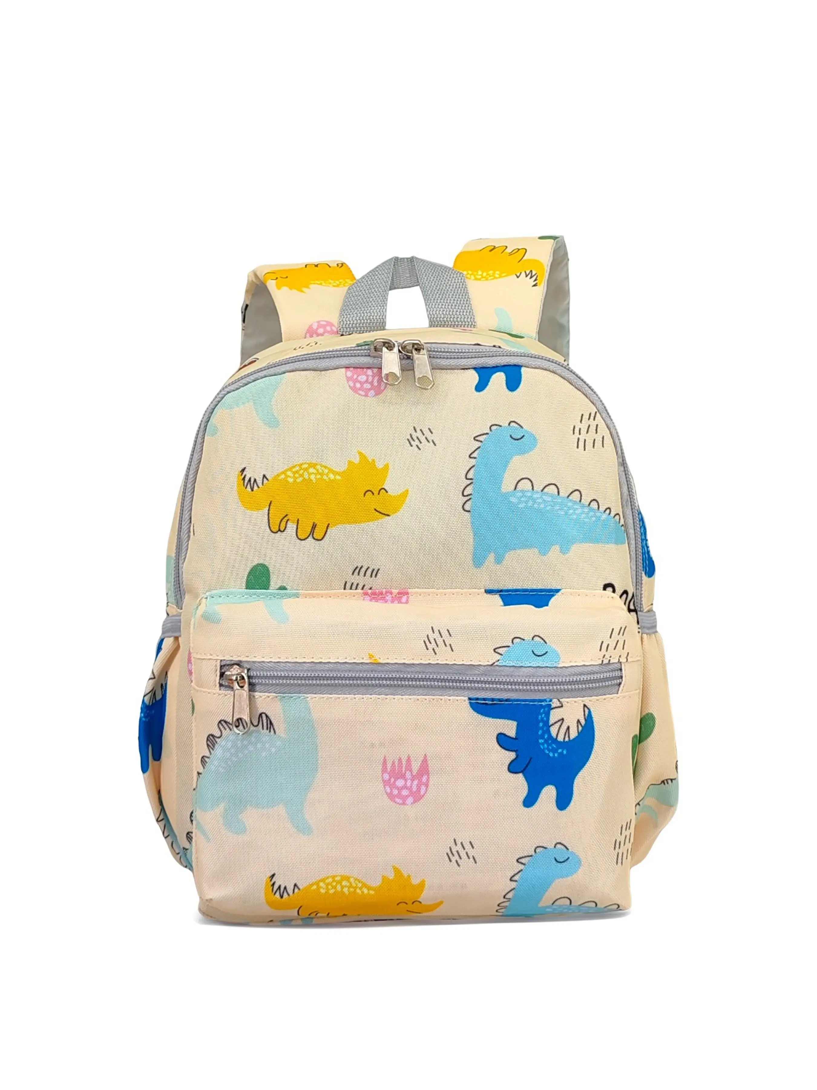 Colorful Dinosaur Cartoon Print Backpack, Lightweight Durable Shoulder Bag, Adjustable Breathable Straps, Comfortable for Daily Use, School Backpacks