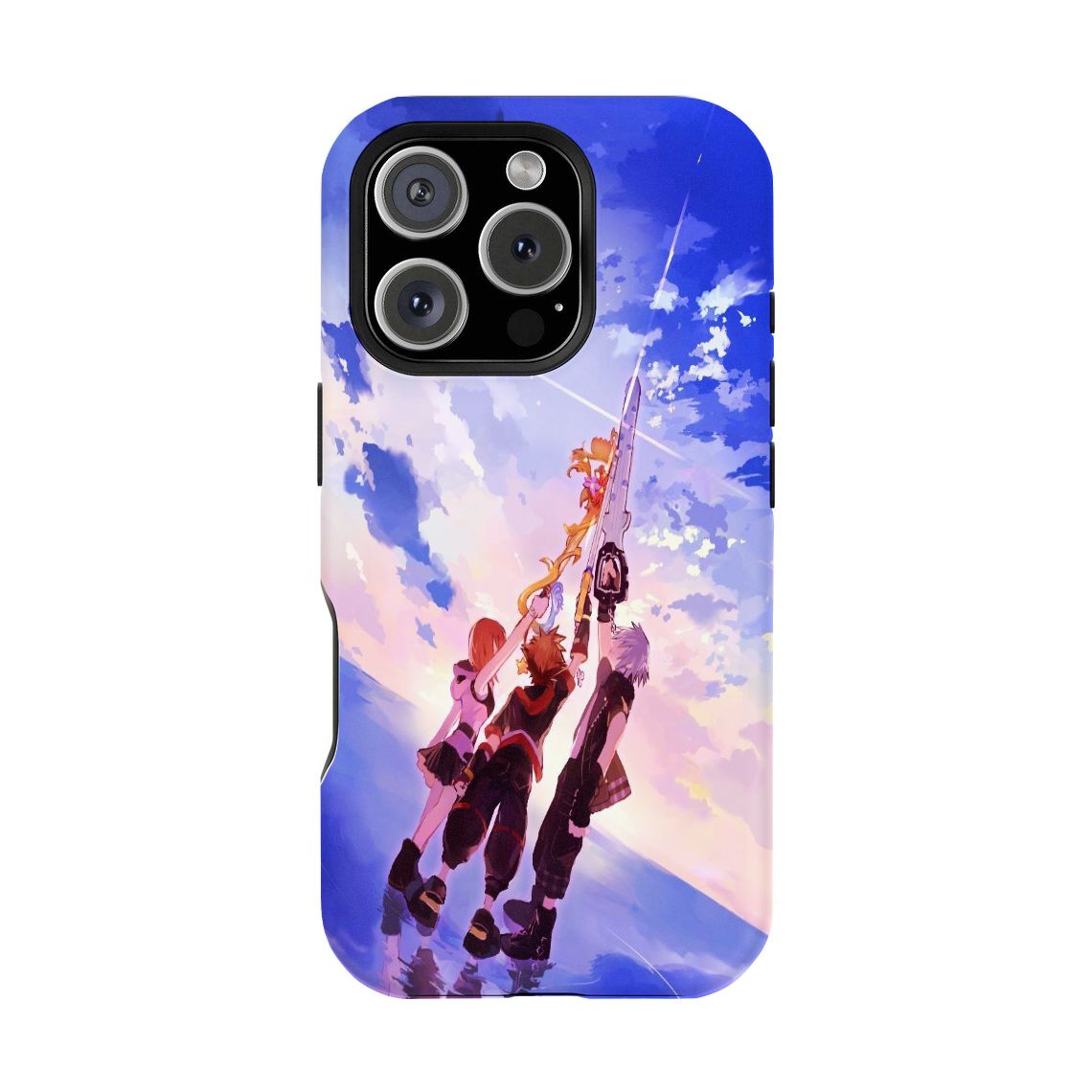 Kingdom Hearts Double-layer durable phone Cases For iPhone 17 16 15 14 13 12 Promax Pro Plus, hard shell protection ,Unique design,best Gift