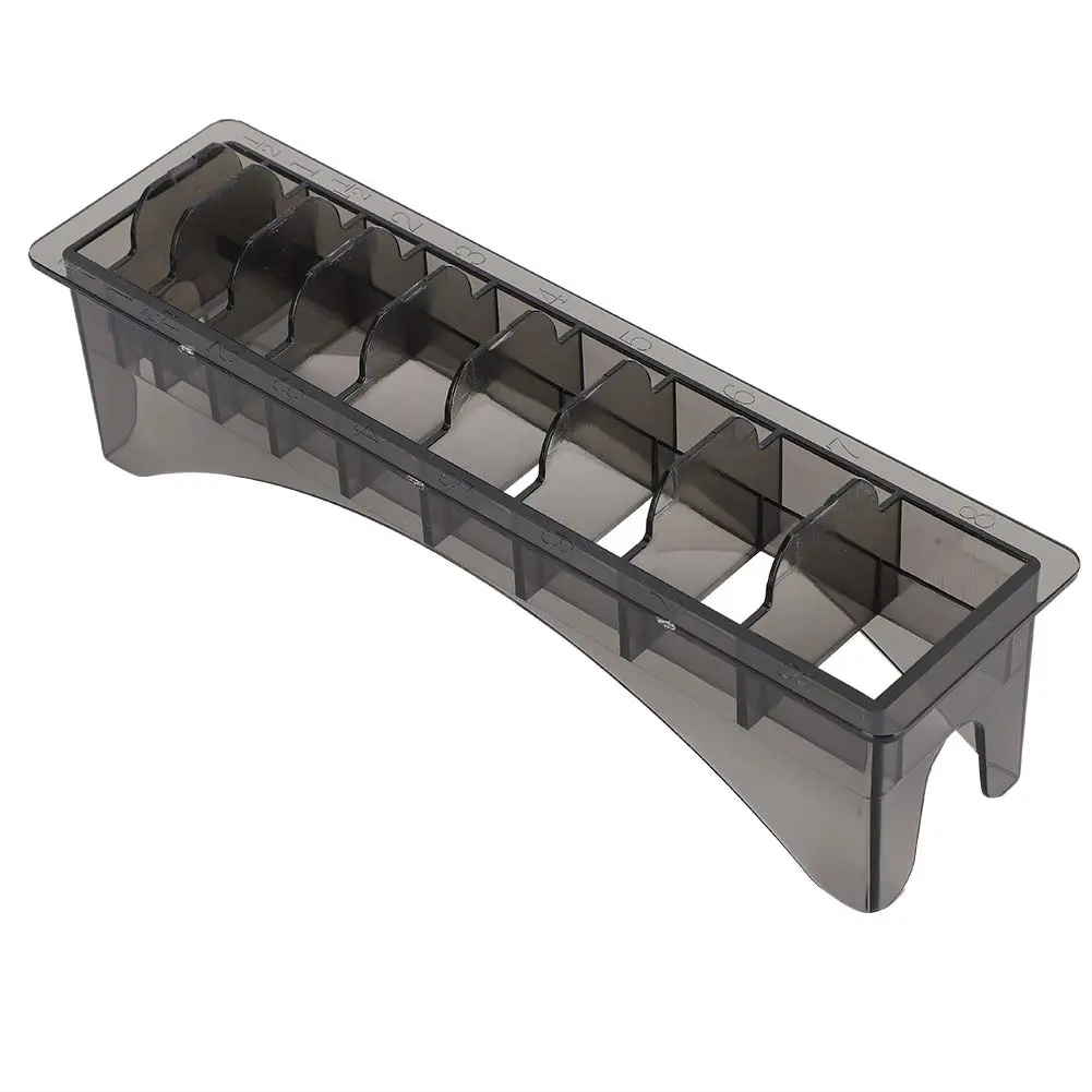 Guard Holder with 10 Grid Base Professional Barber Guards Organizer for Universal Hair Clippers Guide Comb Storage Container Box for Barbershop Use