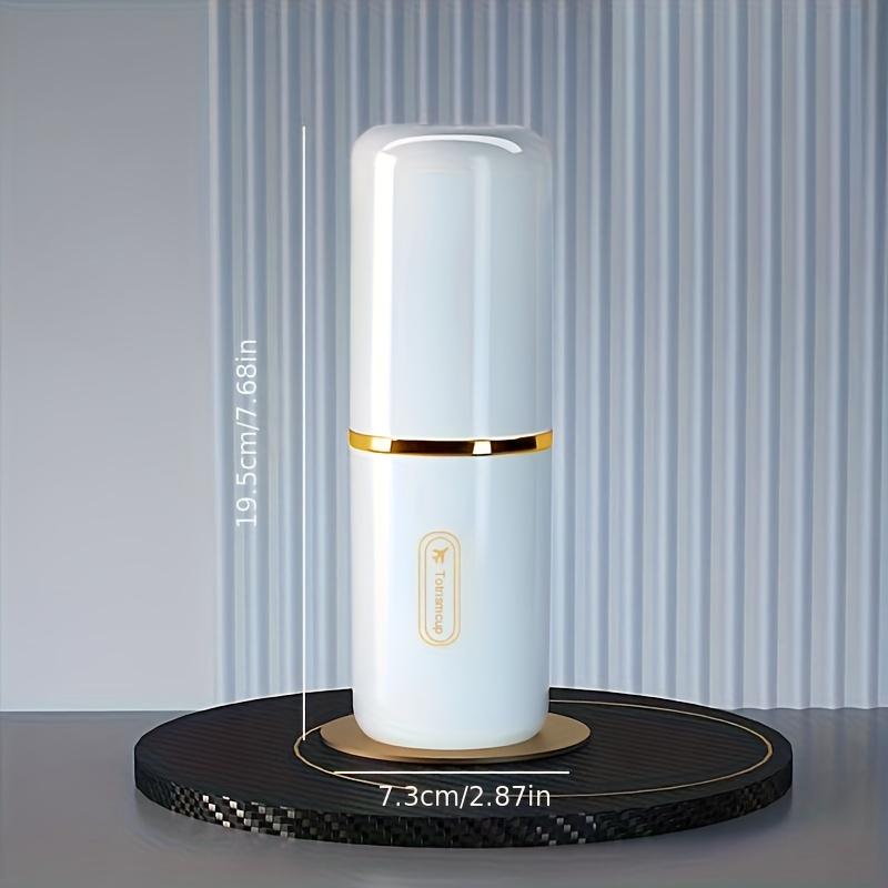 Portable Travel Toothbrush & Toothpaste Set, Includes Brush, Paste, Mouthwash Cup, Lightweight No Odor, Perfect Holiday Gift