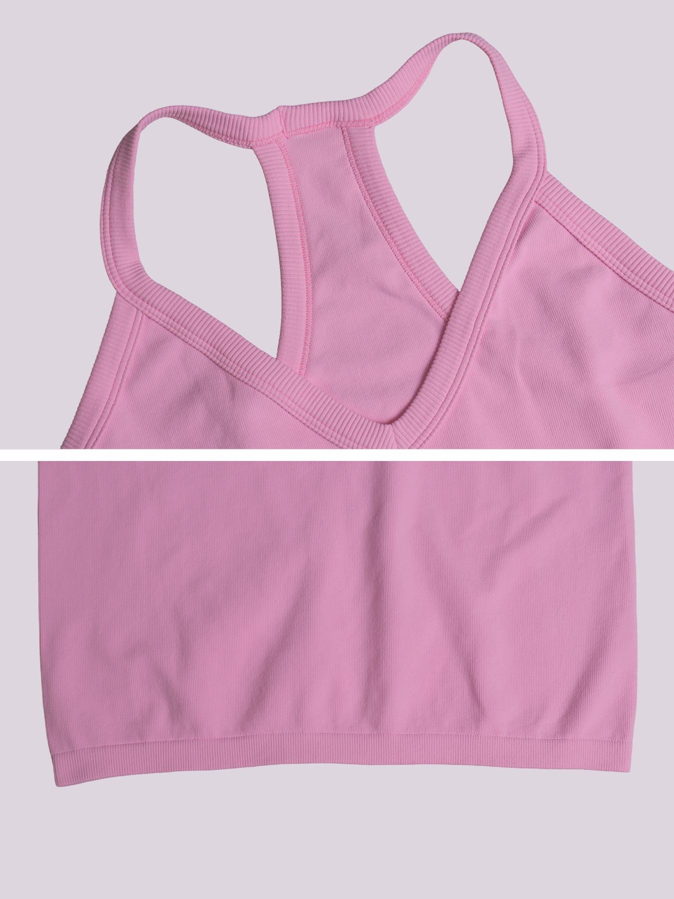 Women's Solid Color Sports Singlet, Breathable Comfortable Sporty Cami Top, Ladies Sportswear for Indoor Outdoor Wear