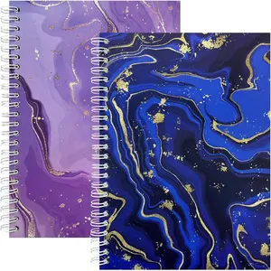 2 Pack  Sticker Collecting Book Storage Album with 32+32 Sheets Blank Release Paper A5 Size Sticker Collection Holder Organizer Book for Adults (Blue+)