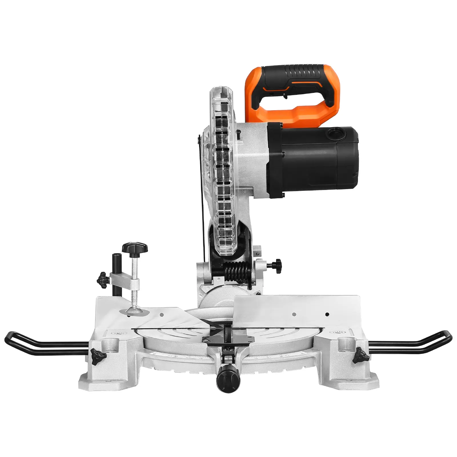 10-Inch Corded Compound Miter Saw, 15 A Motor, 60-Tooth Blade, Single Bevel (0-45°), LED Precision Alignment, Angle-Adjustable, Lightweight Cast Aluminum Base, for Wood, Composite Wood, Deck Cutting
