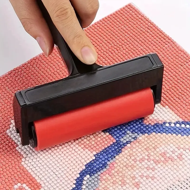 1pc Red Rubber Roller Diamond Painting Tools Diamond Moasic Art Corrector Cross Stitch Tool DIY Sewing Accessories Practical Tool