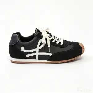 2026 latest model black retro mango-toe men's casual sports German training shoes, fashionable and versatile running shoes