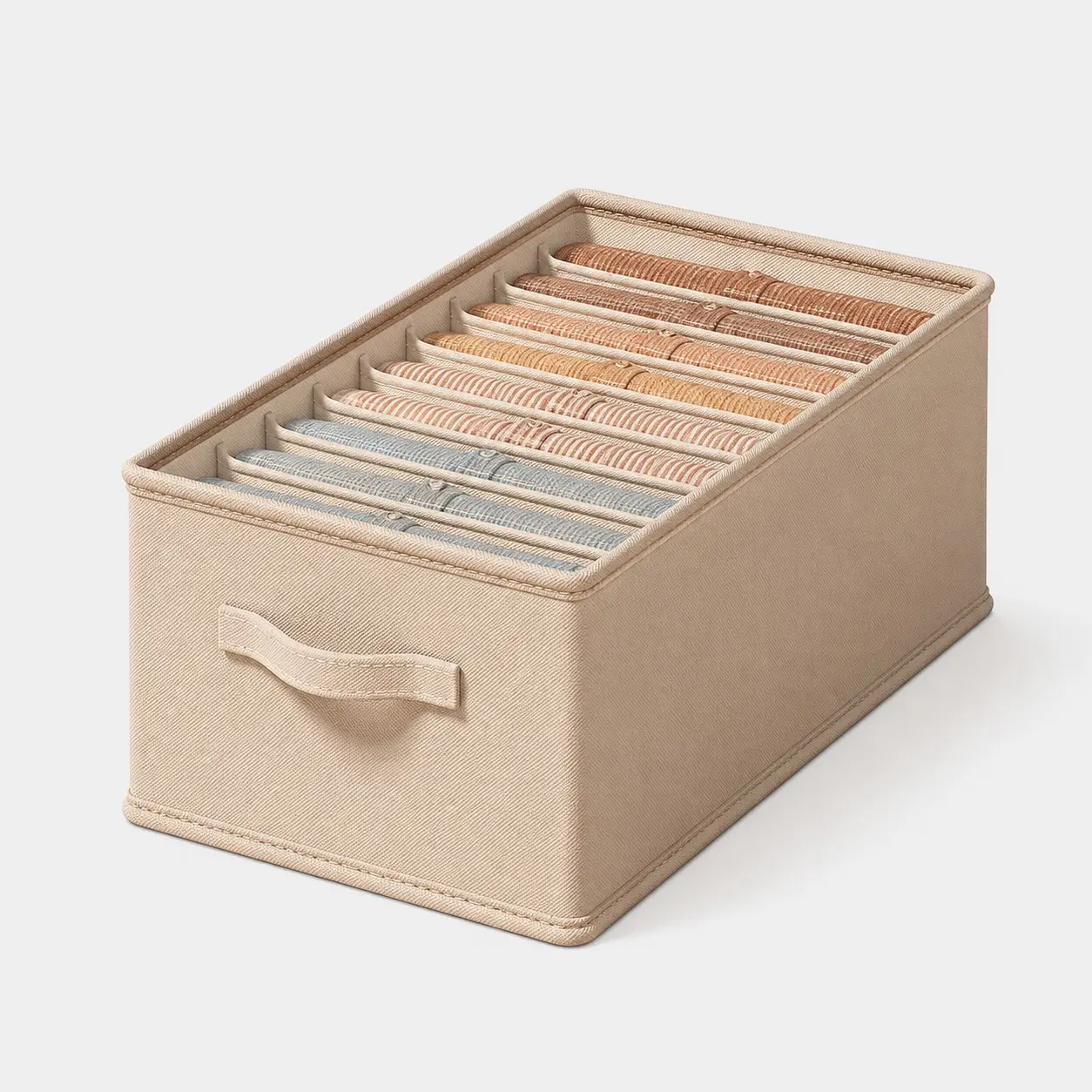 Closet Pants Organizer Box, Layered Clothing Storage Bin, Home Clothes Sorting Box, Drawer-Style Storage Container, Household Essentials