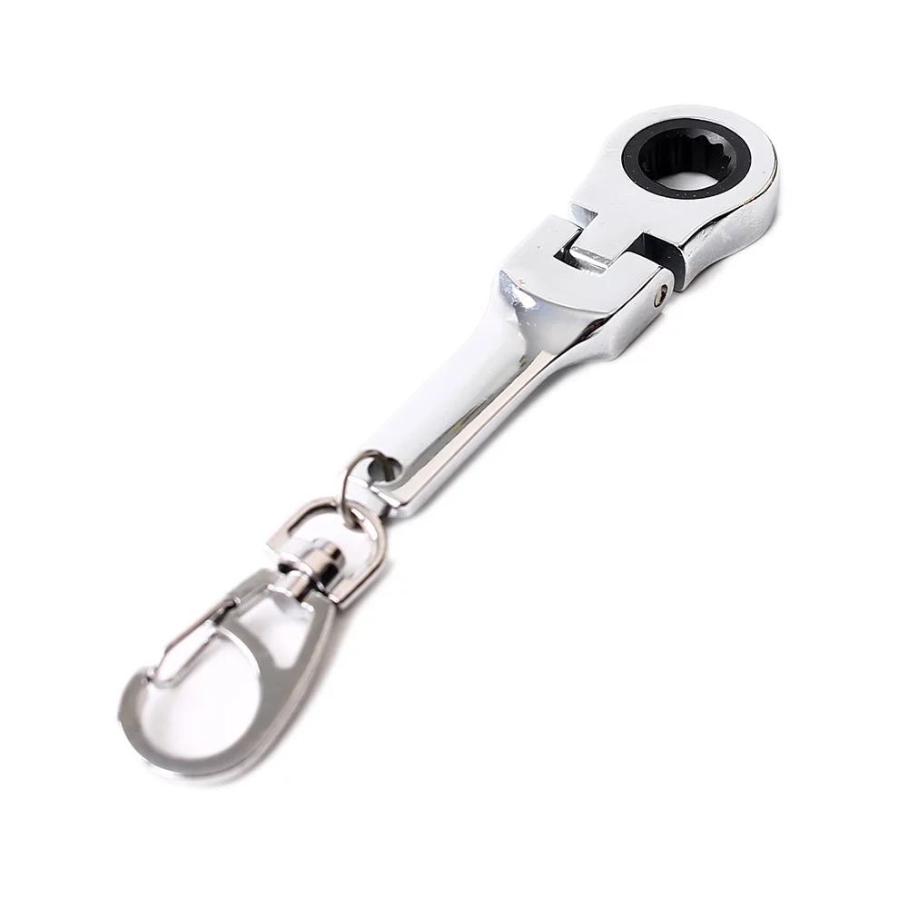 10mm Ratchet Wrench Mini Shaped JDM Metal Racing Keychain Key Chain Ring Keyring
