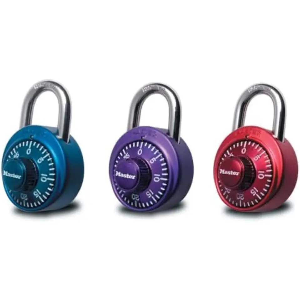 Lock 1530DCM Locker Lock Combination Padlock, 1 Count (Pack of 1) Colors May Vary