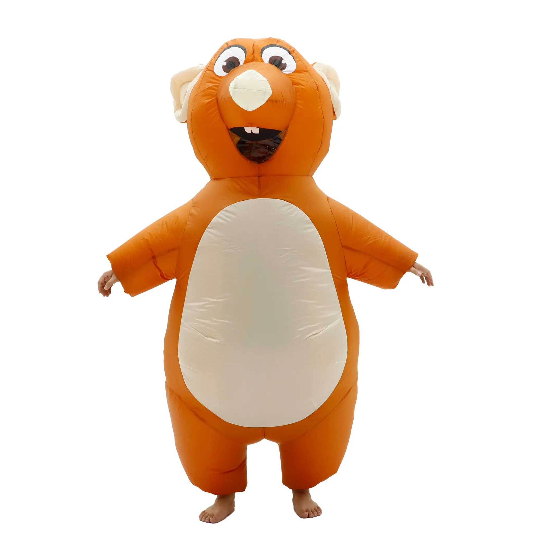 Adult Inflatable Mouse Costume, Fun Full-Body Animal Set with Blower, Halloween, Party, Christmas, Unisex One Size