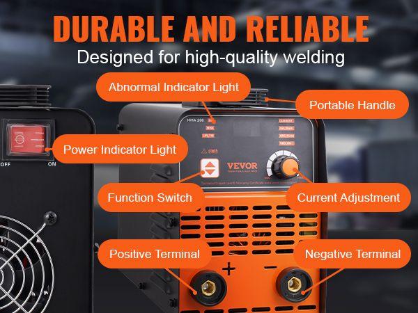 VEVOR ARC Stick Welder 110/220V 120/160A 2in1 Lift TIG Welding Machine Start