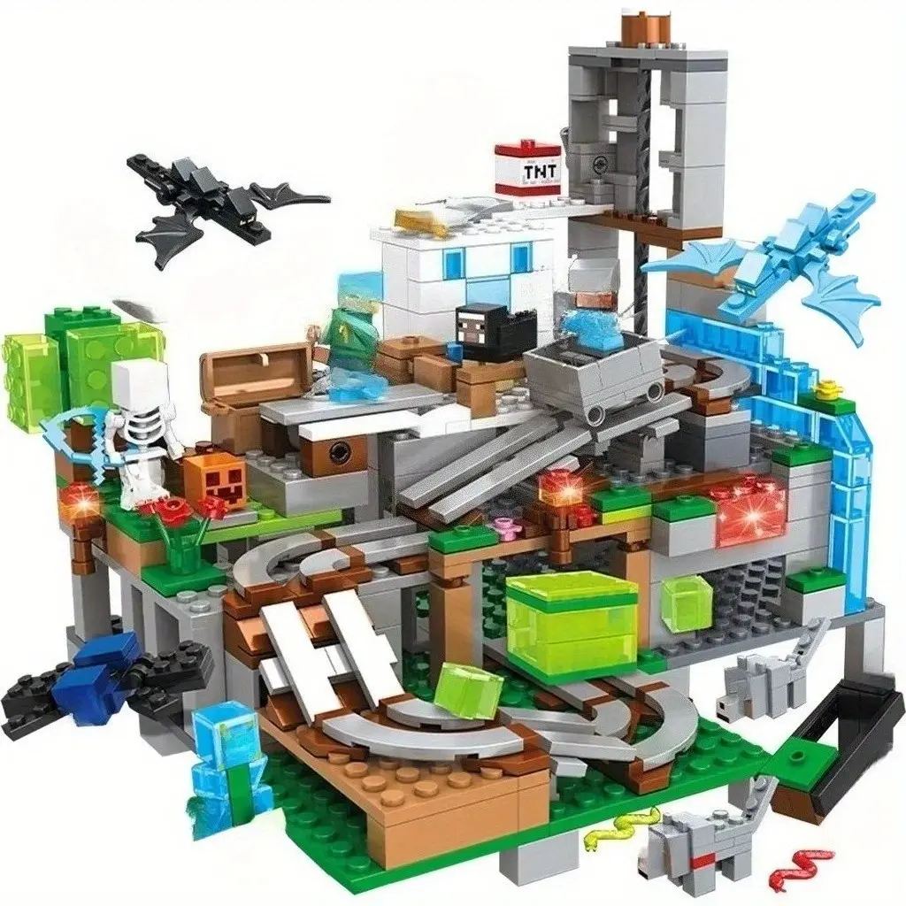 Educational Building Blocks, Mechanical Cave Puzzle, Perfect Gift for Kids, Bagged Version, Fun and Interactive Toy