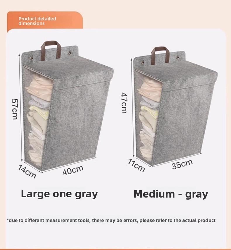 Practical wall-mounted dirty clothes basket, dirty clothes basket, foldable home bedroom dormitory multi-functional dirty clothes basket