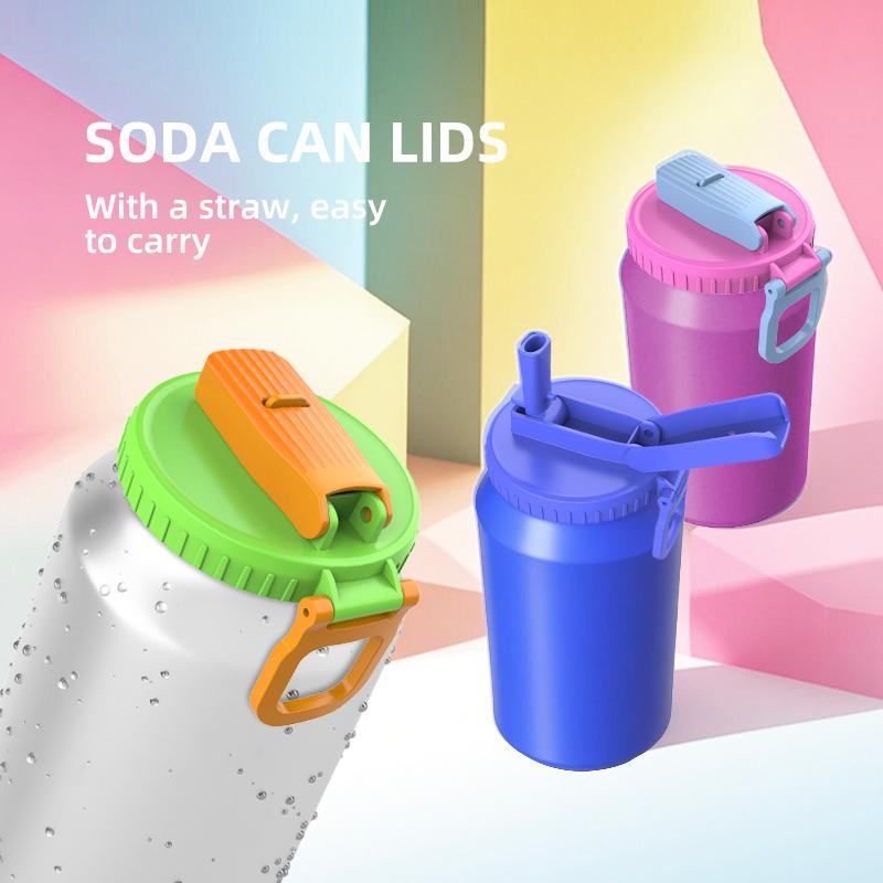 Reusable Silicone Drink Lid, Leak-Proof Design for Home Travel Outdoor Kitchen Use, Colorful Set of 4 Beverage Caps, Drinkware Lid